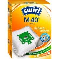 Swirl Staubsaugerbeutel M40 MicroPor 4 Beutel, 1 Abluftfilter