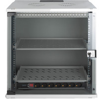 Digitus Netzwerk-Set SOHO Pro 19" 540x400 mm (BxT), IT-Schrank hellgrau, 12 Höheneinheiten