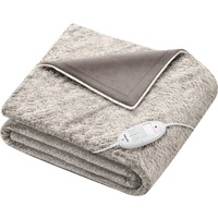 Beurer Wärme-Kuscheldecke Cosy Nordic HD 75, Heizdecke grau, 130 x 180 cm