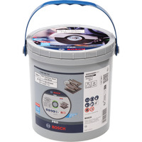 Bosch Professional PRO Stainless Steel and Metal, Ø 125 mm, 100 Stück im Eimer, Trennscheibe  Bohrung 22,23 mm, WA 60 T BF