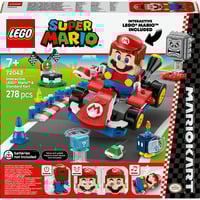 LEGO 72043 Super Mario - Mario Kart: Interaktiver LEGO Mario & Standard-Kart, Konstruktionsspielzeug