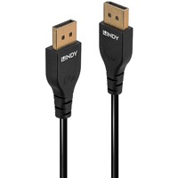 Lindy DisplayPort 1.4 Kabel, Slim schwarz, 1 Meter