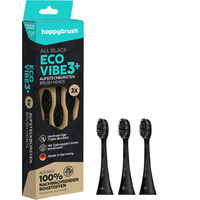 happybrush ECO VIBE 3 Aufsteckbürsten schwarz