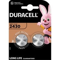 Duracell CR 2430 Lithium-Knopfzelle 3V, Batterie 2 Stück