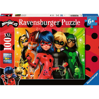 Ravensburger Kinderpuzzle - Ladybug en mission 100 Teile