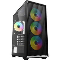 Sharkoon VK4 ARGB , Tower-Gehäuse schwarz, Tempered Glass