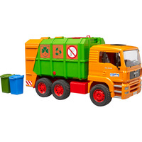 bruder MAN TGA Müll-LKW Hecklader, Spielfahrzeug orange