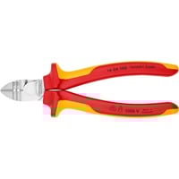 KNIPEX Abisolier-Seitenschneider 14 26 160, Schneid-Zange rot/gelb, Länge 160mm, VDE-geprüft