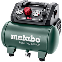 Metabo Basic 160-6 W OF, Kompressor dunkelgrün/schwarz, 900 Watt