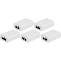 Ubiquiti PoE-Injektor POE-24-24W-5P, 24 Volt, 5er-Pack weiß