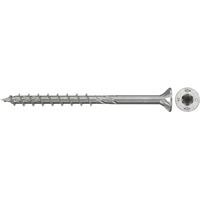 fischer Spanplattenschraube PowerFast II 6,0x90 Senkkopf TX 100 Stück, mit Teilgewinde, Edelstahl A2