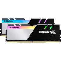 G.Skill DIMM 16 GB DDR4-3200 (2x 8 GB) Dual-Kit, Arbeitsspeicher schwarz/weiß, F4-3200C16D-16GTZN, Trident Z Neo, INTEL XMP