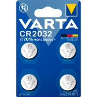 VARTA Lithium Coin Knopfzelle CR2032, 3Volt, Batterie 4 Stück