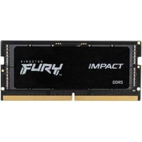 Kingston FURY SO-DIMM 8 GB DDR5-4800 , Arbeitsspeicher schwarz, KF548S38IB-8, Impact, INTEL XMP