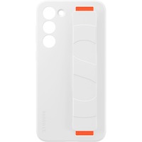 SAMSUNG Silicone Grip Case, Schutzhülle weiß/orange, Samsung Galaxy S23+