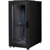 Digitus Netzwerkschrank Unique 600x1000 26HE, IT-Schrank schwarz, 26 Höheneinheiten