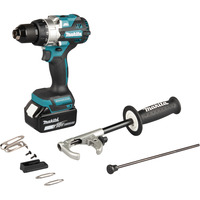 Makita Akku-Schlagbohrschrauber DHP492RTJ, 18Volt blau/schwarz, 2x Li-Ionen-Akku 5,0Ah, MAKPAC Gr.2