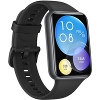 Huawei Watch FIT 2 Active, Smartwatch schwarz, Silikonarmband in Midnight Black