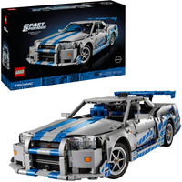 LEGO 42210 Technic 2 Fast 2 Furious Nissan Skyline GT-R(R34) Flitzer, Konstruktionsspielzeug