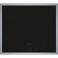 Siemens EH645HFB1E iQ300, Autarkes Kochfeld schwarz/edelstahl, 60 cm, Home Connect