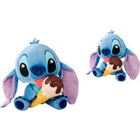 Simba Disney Stitch mit Eiscreme, Kuscheltier 25 cm