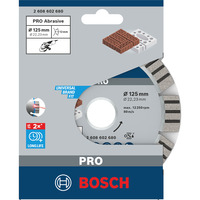 Bosch PRO Abrasive Diamanttrennscheibe, Ø 125mm Bohrung 22,23mm