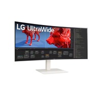 LG 38WR85QC-W, LED-Monitor 95.3 cm (37.5 Zoll), weiß, UWQHD+, Nano-IPS, Curved, AMD Free-Sync Premium Pro, Nvidia G-Sync kompatibel, 144Hz Panel