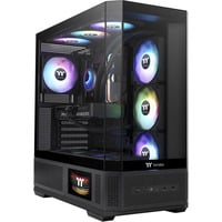 Thermaltake View 370 TG ARGB, Tower-Gehäuse schwarz, Tempered Glass x 3