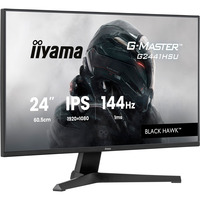 iiyama G-Master G2441HSU-B1 Black Hawk, Gaming-Monitor 60.5 cm (23.8 Zoll), schwarz, FullHD, IPS, HDMI, DP, Free-Sync, USB-Hub, 144Hz Panel