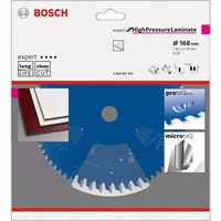 Bosch EXPERT High Pressure Laminate Kreissägeblatt, Ø 168mm, 52Z Bohrung 20mm, für Handkreissägen