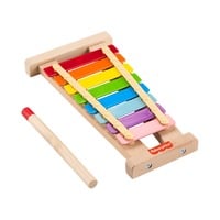 Fisher-Price Holz-Xylophon Musikinstrument für Kleinkinder, Musikspielzeug 2 Teile