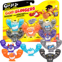 Moose Toys Heroes of Goo Jit Zu - Meteor Madness Goo Slingers Cosmic Metallic Slingers, Spielfigur 5er-Pack
