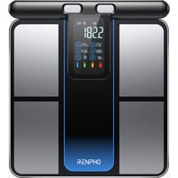 Renpho MorphoScan, Waage schwarz/silber, USB-C, Bluetooth