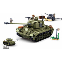 Sluban ARMY M261 Pershing Mittlerer Panzer, Konstruktionsspielzeug 