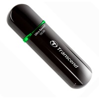Transcend JetFlash 600 16 GB, USB-Stick schwarz (glänzend), Dual-Channel