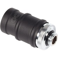 Alphacool ES Schnellverschluss BLH1A PushIn Female AG, Verbindung chrom/schwarz (matt)