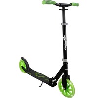 Muuwmi Lights Aluminium Scooter GLOW 215 mm schwarz/grün, mit Leuchtrollen und Glow-Effekt