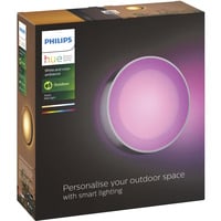 Philips HUE White & Color Ambiance Daylo Outdoor Wandleuchte, LED-Leuchte silber