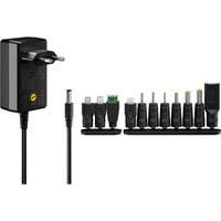 goobay Universal Netzteil 3 - 12V, 27 Watt schwarz, max. 2,3A, inkl. 11 Adapter