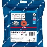 Bosch X-LOCK Expert R782 Prisma Ceramic Fiberschleifscheibe, Ø 115mm, K120 5 Stück, Bohrung 22,23mm