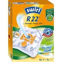 Swirl Staubsaugerbeutel R22 MicroPor 4 Beutel + 1 Filter, für Rowenta, Alaska und Fakir