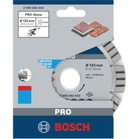 Bosch Professional PRO Stone Diamanttrennscheibe, Ø 125mm Bohrung 22,23mm