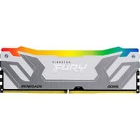 Kingston FURY CU-DIMM 24 GB DDR5-8400, Arbeitsspeicher silber/weiß, KF584CU40RWA-24, FURY Renegade RGB, INTEL XMP