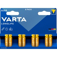 VARTA Longlife Batterie LR03, AAA (Micro) 8 Stück