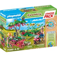PLAYMOBIL 71380 Country Starter Pack Bauernhof Gemüsegarten, Konstruktionsspielzeug 