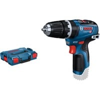 Bosch Professional Akku-Schlagbohrschrauber GSB 12V-35 solo Professional, 12 Volt, Schlagbohrmaschine blau/schwarz, ohne Akku und Ladegerät, mit L-BOXX