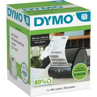 Dymo LabelWriter ORIGINAL DHL-Versandetiketten extra groß, 102 x 210 mm permanent klebend, 6 Rollen