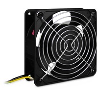 Inter-Tech Fan SWFAN 120mm/230V, Luftkühler schwarz, für Server- und Wandschränke mit 230-Volt-Anschluss