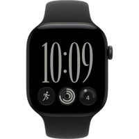 Apple Watch Series 12, Smartwatch schwarz, Aluminium, 46 mm, Sportarmband schwarz M/L