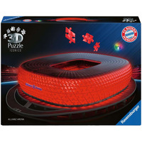 Ravensburger 3D Puzzle Iconics: Allianz Arena - mit Licht 216 Teile
